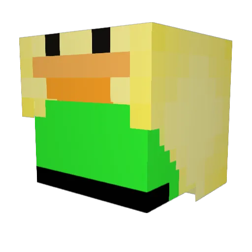 sharkyboy109 Minecraft avatar head, 3D render