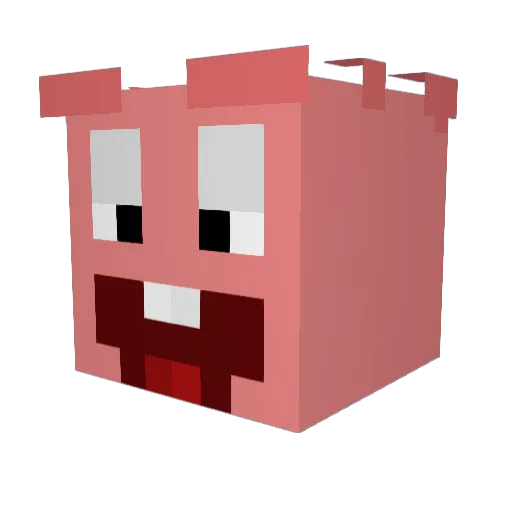sharkyboyz3 Minecraft avatar head, 3D render