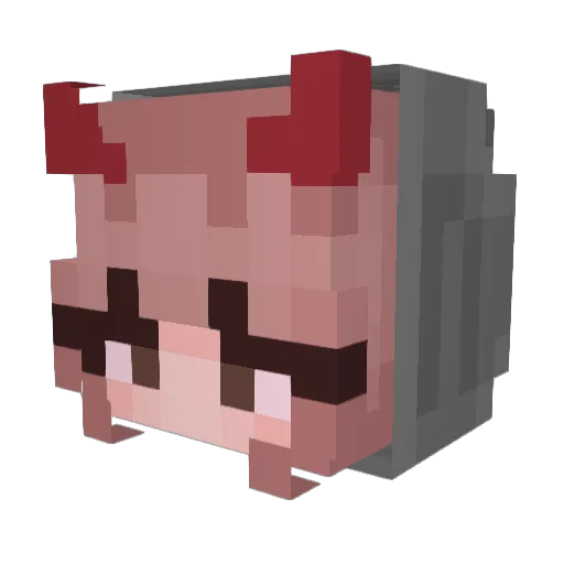 sharmander67 Minecraft avatar head, 3D render