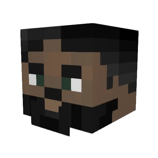 sharmemesha Minecraft avatar head, 3D render