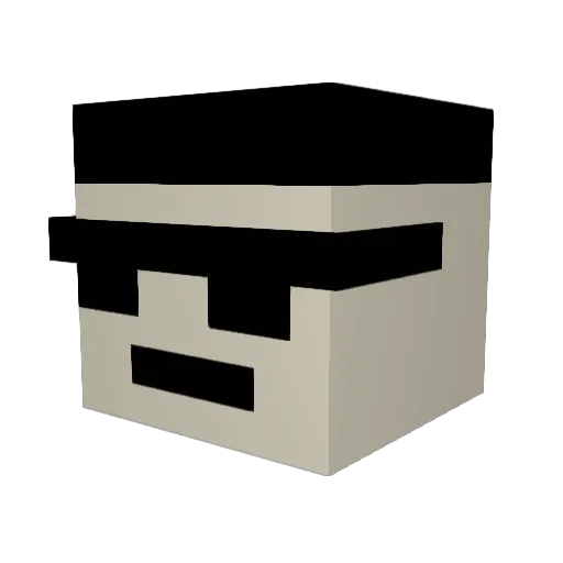 sharontheking Minecraft avatar head, 3D render