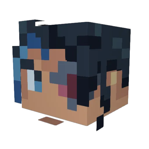 sharowz Minecraft avatar head, 3D render