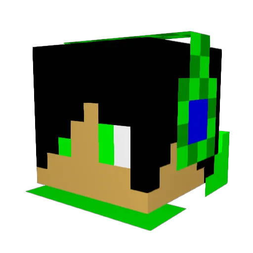 sharpdragon31 Minecraft avatar head, 3D render