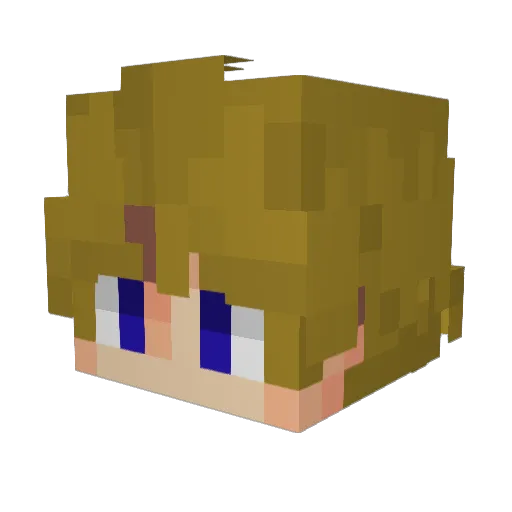 sharper17 Minecraft avatar head, 3D render