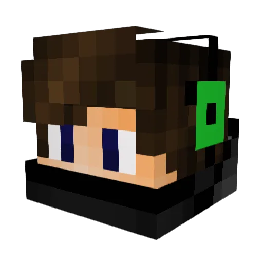 sharpness_5_ Minecraft avatar head, 3D render