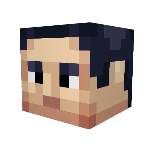 sharpnova Minecraft avatar head, 3D render