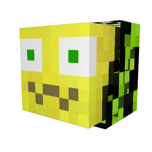 sharpppyhumbug Minecraft avatar head, 3D render