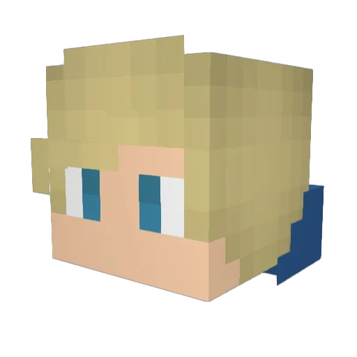 sharpsh00terNH Minecraft avatar head, 3D render