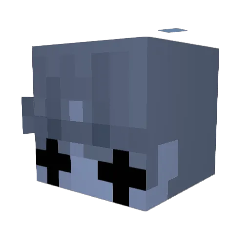 sharpswordx Minecraft avatar head, 3D render