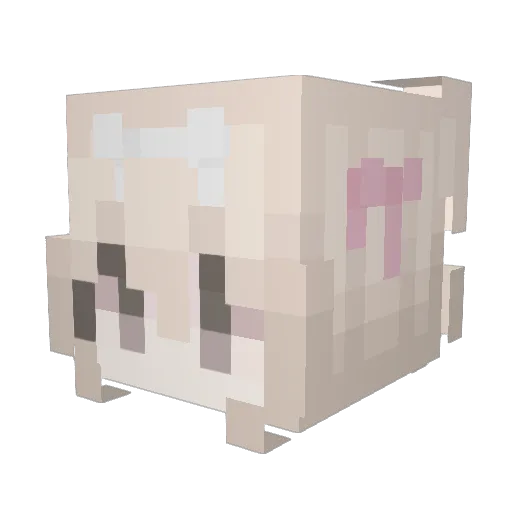 shartify Minecraft avatar head, 3D render