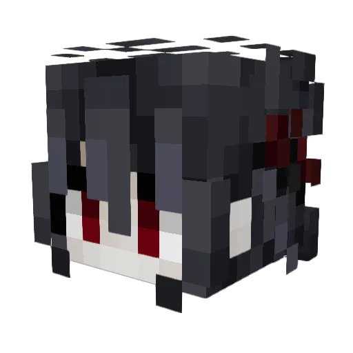 shartlina Minecraft avatar head, 3D render
