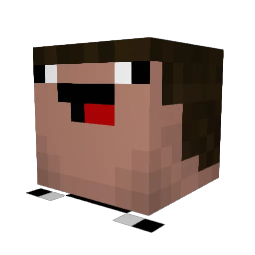 shartstorm Minecraft avatar head, 3D render