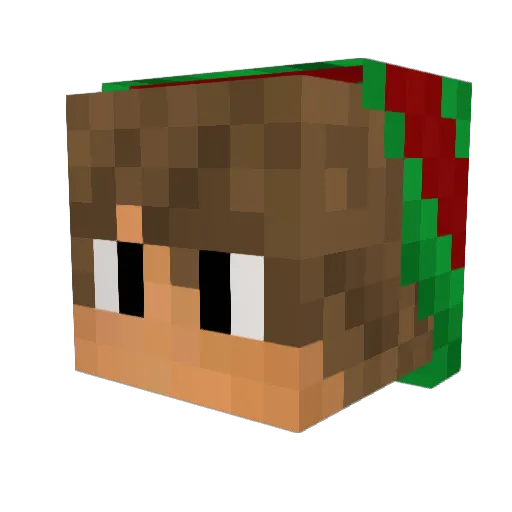 shastaLIVE Minecraft avatar head, 3D render