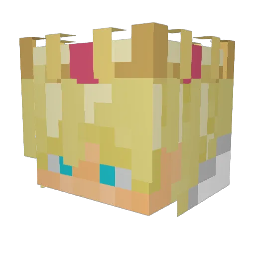 shatterdprince Minecraft avatar head, 3D render