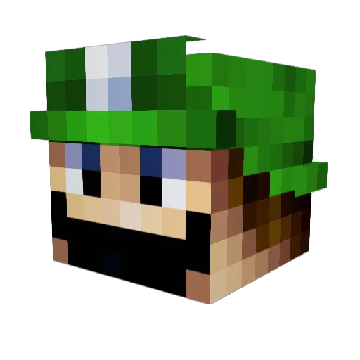 shaun69 Minecraft avatar head, 3D render