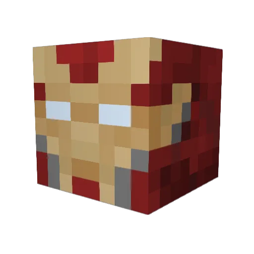 shawbaw Minecraft avatar head, 3D render