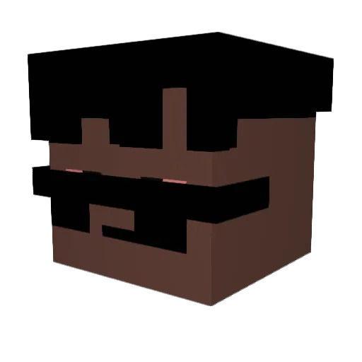 shawiee Minecraft avatar head, 3D render