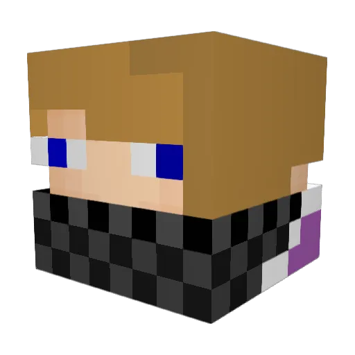 shawncey Minecraft avatar head, 3D render