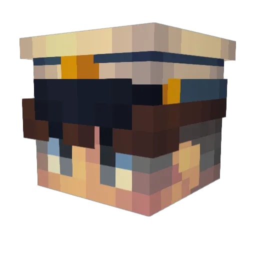 shawnieday Minecraft avatar head, 3D render