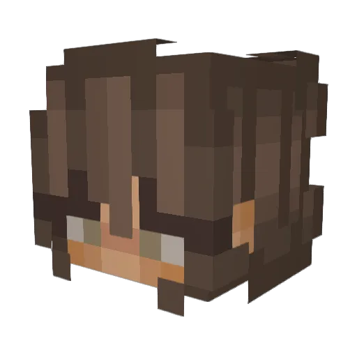shawtea Minecraft avatar head, 3D render