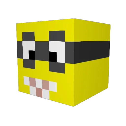 shawtybaekate Minecraft avatar head, 3D render