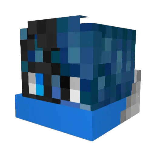 shaxetta Minecraft avatar head, 3D render