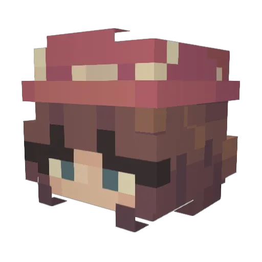 shayanaaaaa Minecraft avatar head, 3D render