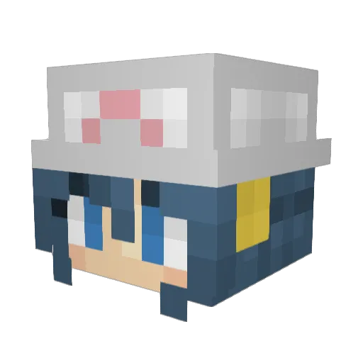 shaydesu Minecraft avatar head, 3D render
