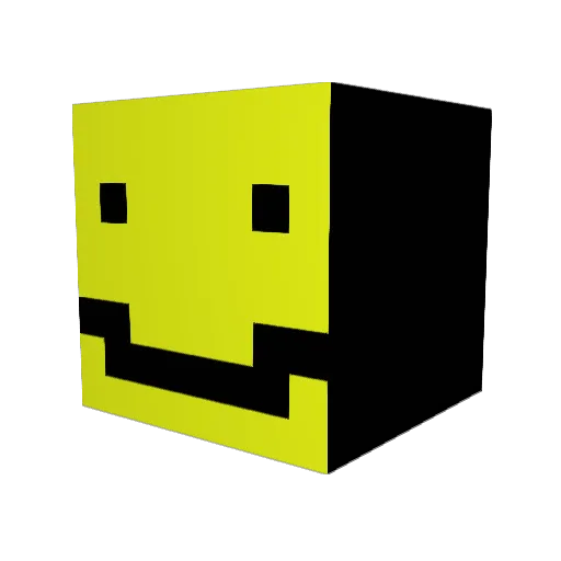 shaygold Minecraft avatar head, 3D render