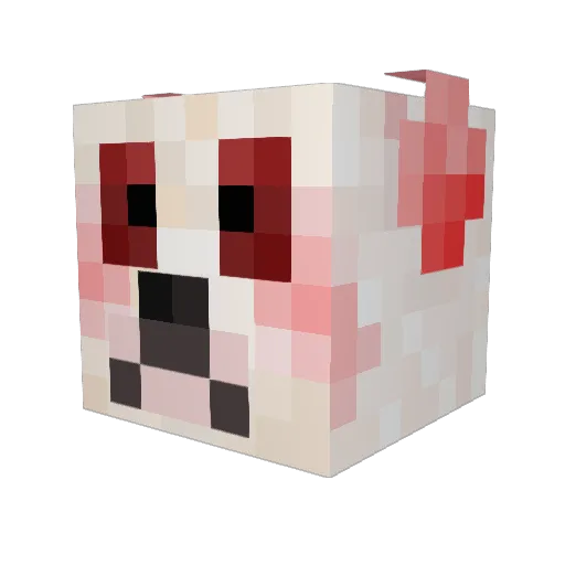 shaylajade Minecraft avatar head, 3D render
