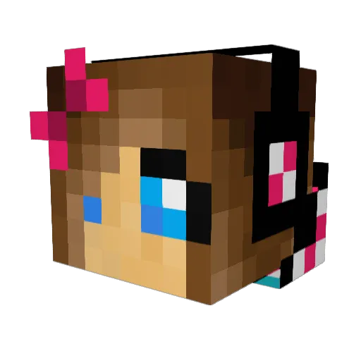 shaylatiger Minecraft avatar head, 3D render