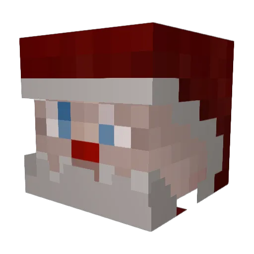 shbooders Minecraft avatar head, 3D render