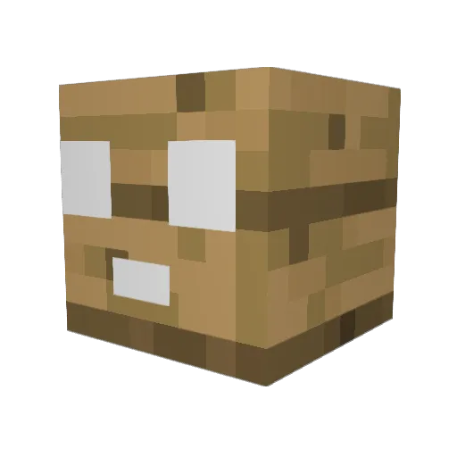 shco1e Minecraft avatar head, 3D render