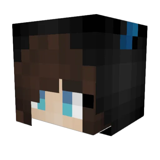 shctteredhalo Minecraft avatar head, 3D render