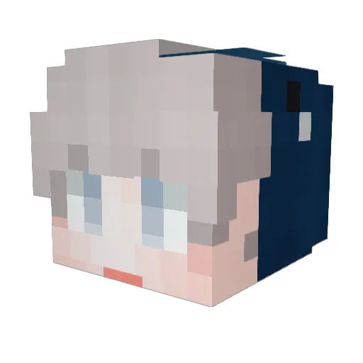 shddbd Minecraft avatar head, 3D render