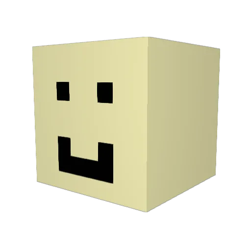 shdgom Minecraft avatar head, 3D render