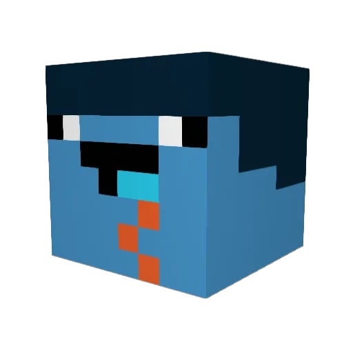 shdow119 Minecraft avatar head, 3D render