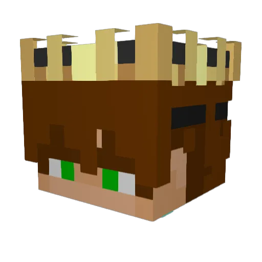 shdrstm Minecraft avatar head, 3D render