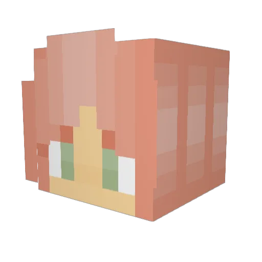 she2002 Minecraft avatar head, 3D render