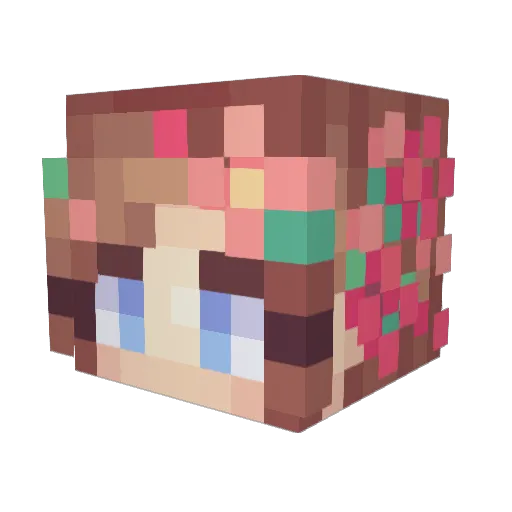 sheannahowell Minecraft avatar head, 3D render
