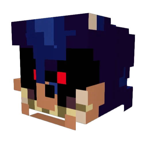 sheared62 Minecraft avatar head, 3D render