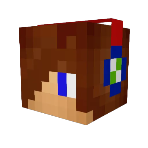 sheckboss Minecraft avatar head, 3D render