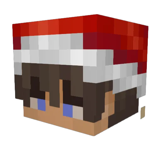 sheehy_claus Minecraft avatar head, 3D render