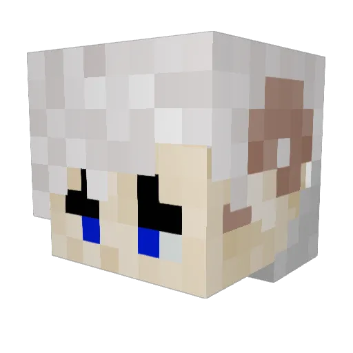 sheep2129 Minecraft avatar head, 3D render