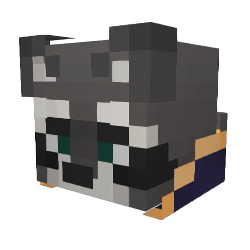sheep91 Minecraft avatar head, 3D render