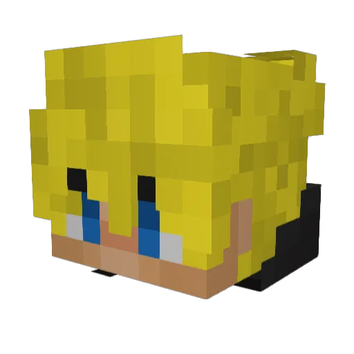sheep_25 Minecraft avatar head, 3D render