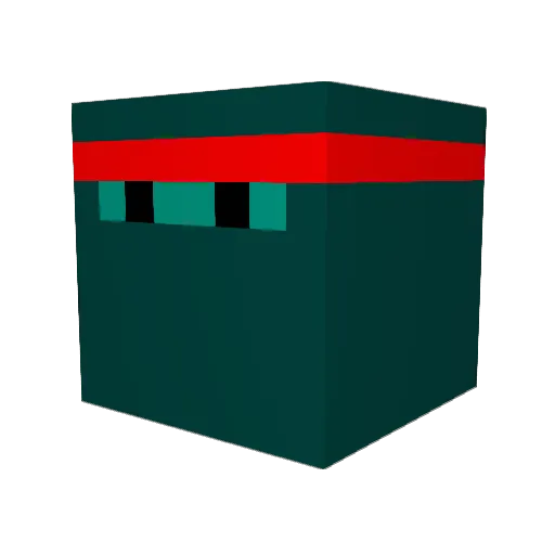 sheep_ Minecraft avatar head, 3D render