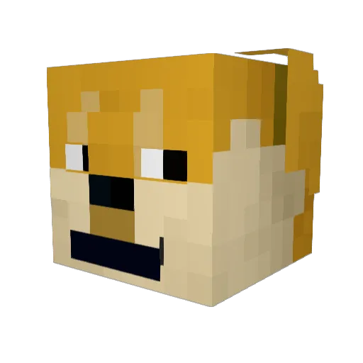 sheepbut200 Minecraft avatar head, 3D render
