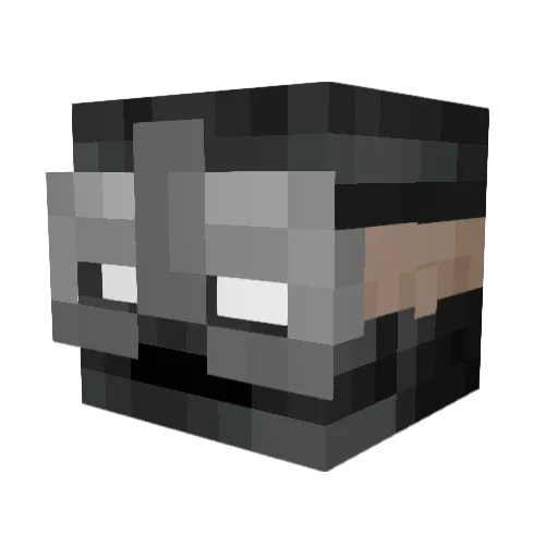 sheepdog001 Minecraft avatar head, 3D render