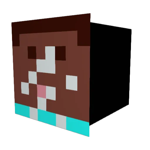 sheephoe Minecraft avatar head, 3D render